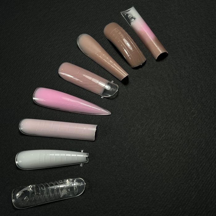 Верхні форми для нігтів NAILSOFTHEDAY Dual Form Coffin (Type 1) сучасний мигдаль  120шт