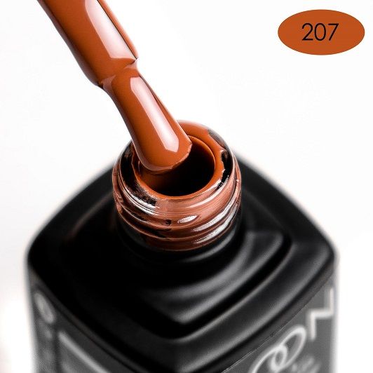 Гель-лак MOON FULL color Gel polish №207 (терракотовый, эмаль), 8 мл