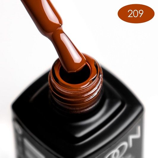 Гель-лак MOON FULL color Gel polish №209 (охра, емаль), 8 мл
