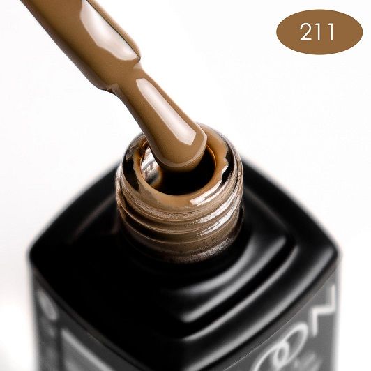 Гель-лак MOON FULL color Gel polish №211 (гірчичний, емаль), 8 мл