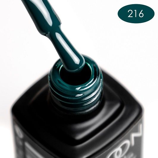 Гель-лак MOON FULL color Gel polish №216 (полуночно-синий, эмаль), 8 мл