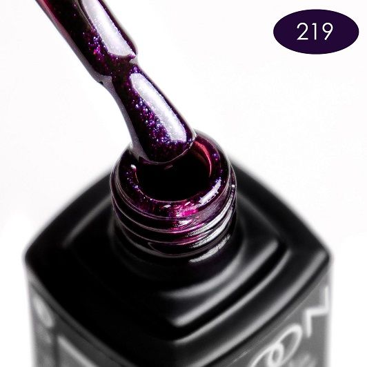 Гель-лак MOON FULL color Gel polish №219 (морозна ожина, мікроблеск), 8 мл