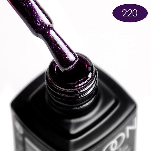Гель-лак MOON FULL color Gel polish №220 (фиолетово-синий, микроблеск), 8 мл