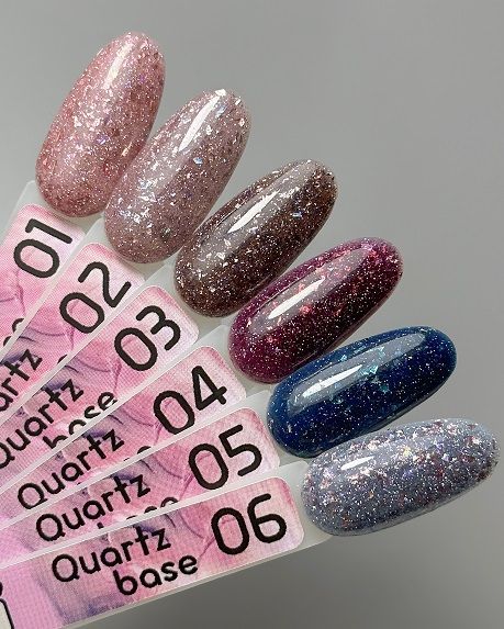 База для гель-лаку світловідбиваюча Toki-Toki Quartz Base QR05 5мл