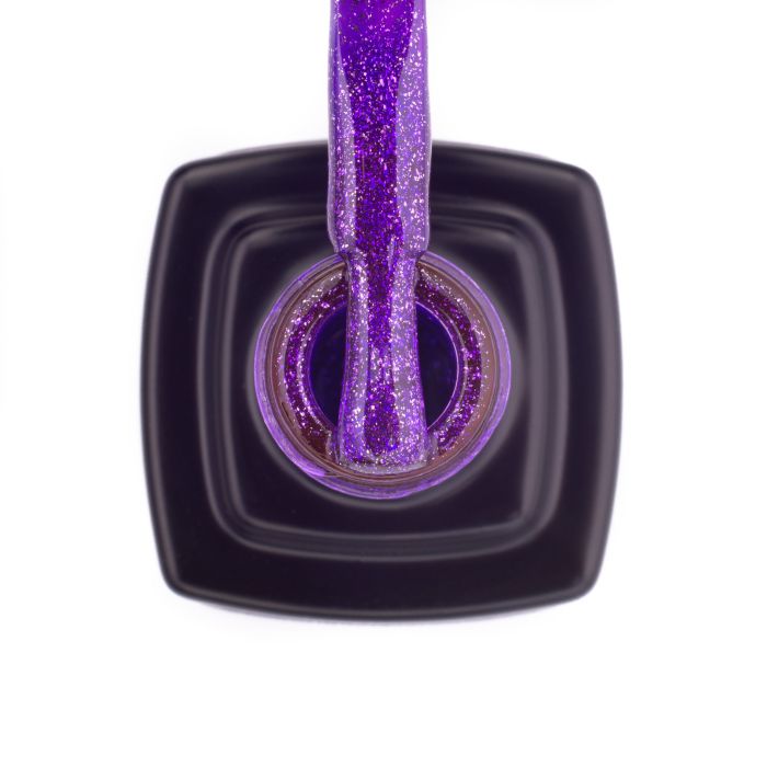Гель-лак Kira Nails 24 Karat №011 (фіолетовий з блискітками), 6 мл