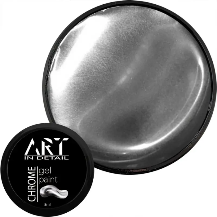 Гель-фарба хром срібло ART Gel Paint CHROME, 5 г