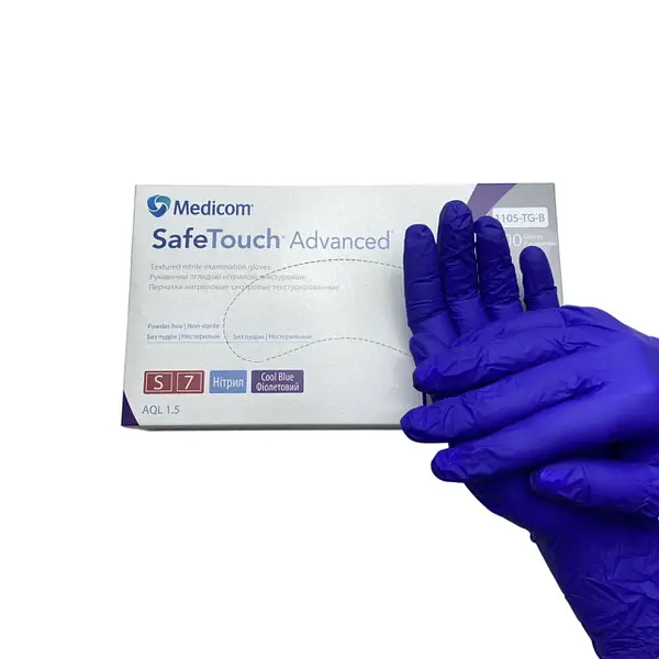 Фиолетовые  нитриловые перчатки Medicom