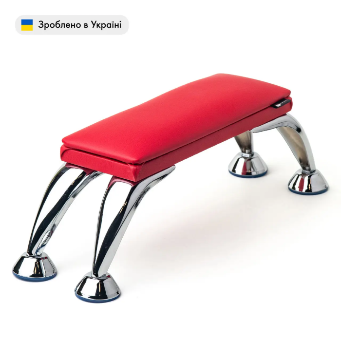 Підставка для рук манікюрна на металевих ніжках ECO STAND MINI колір червоний