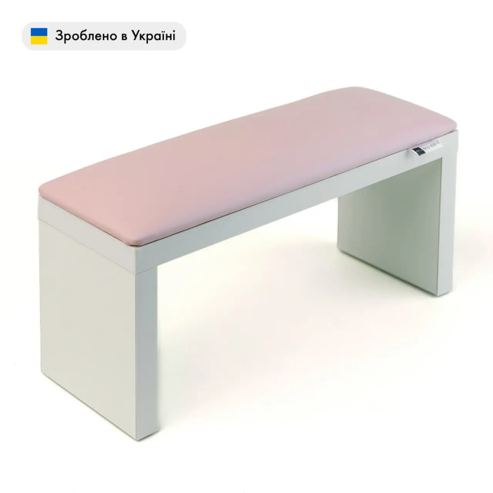 Підставка для рук манікюрна (Підлокітник) ECO STAND на білих ніжках, рожевий