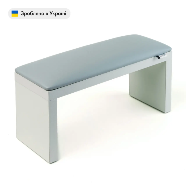 Підставка для рук манікюрна (Підлокітник) ECO STAND на білих ніжках, сірий