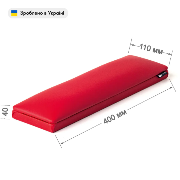 Підставка для рук манікюрна плоска (Підлокітник) ECO STAND PAD, червона