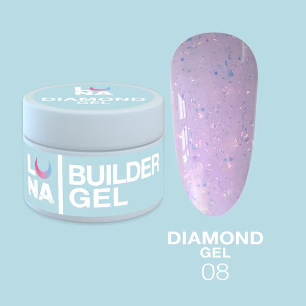 Гель для нарощування Luna Diamond Gel 15г №08