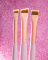 Zola Набір пензлів для фарбування брів Magic Brow Brush, світло-рожевий