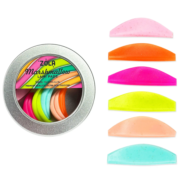 Валики для ламінування Zola Marshmallow Lami Pads, 6 пар