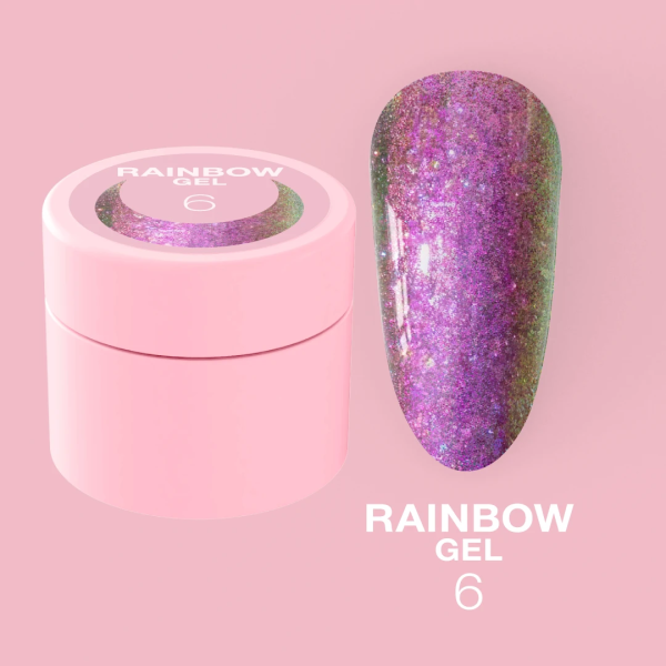 Блискітки для нігтів Luna Rainbow Gel №06 5ml