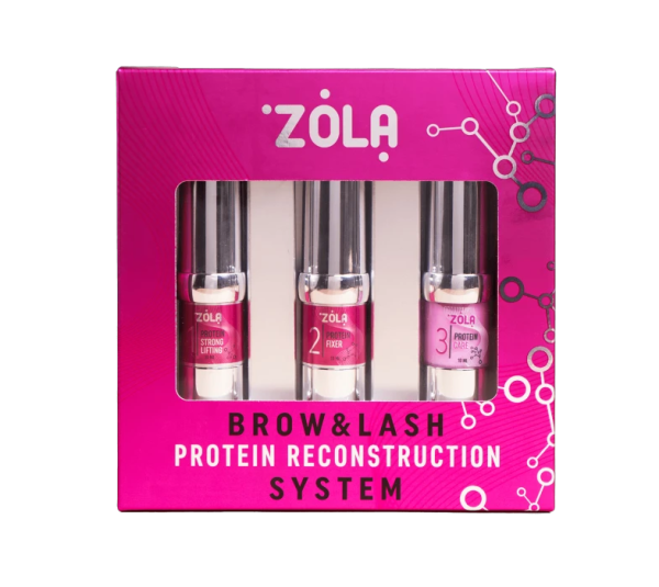 Zola Набор для ламинирования Brow&Lash Protein Reconstruction System