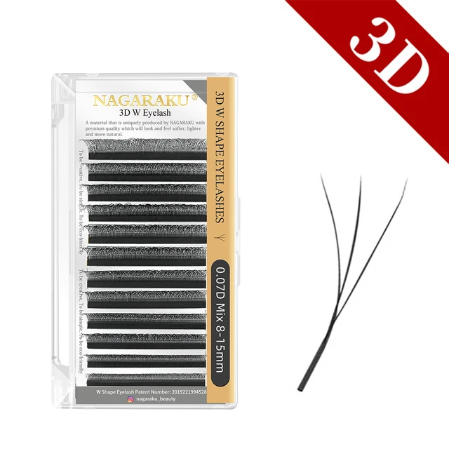 Ресницы Nagaraku 3D W-форма