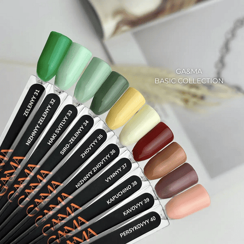 Гель-лак GaMa Basic collection 031 zelenyy  зелений 10мл