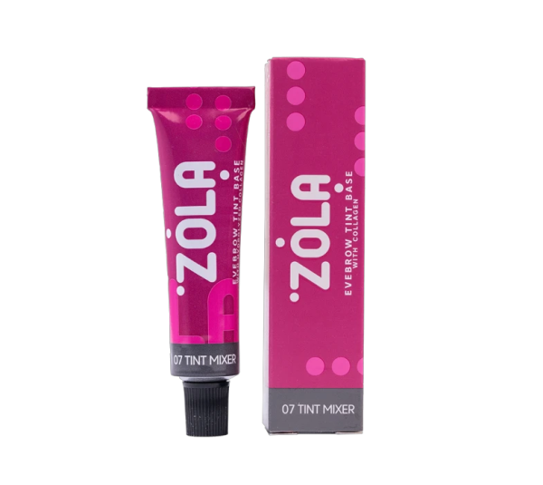 Фарба для брів ZOLA База Eyebrow Tint Base With Collagen 07 Tint Mixer 15мл