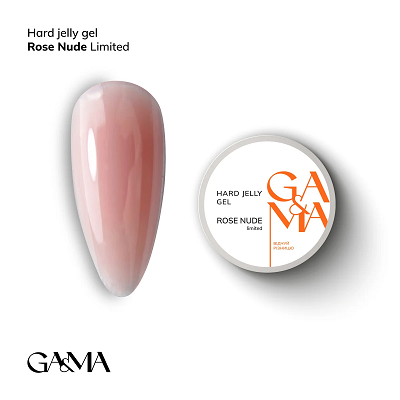 Гель-желе рожевий нюд GaMa Hard Jelly gel rose nude 15г