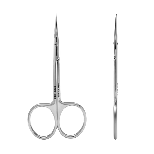 Ножницы для кутикулы для левшей профессиональные с крючком STALEKS PRO EXPERT  SE-13/3