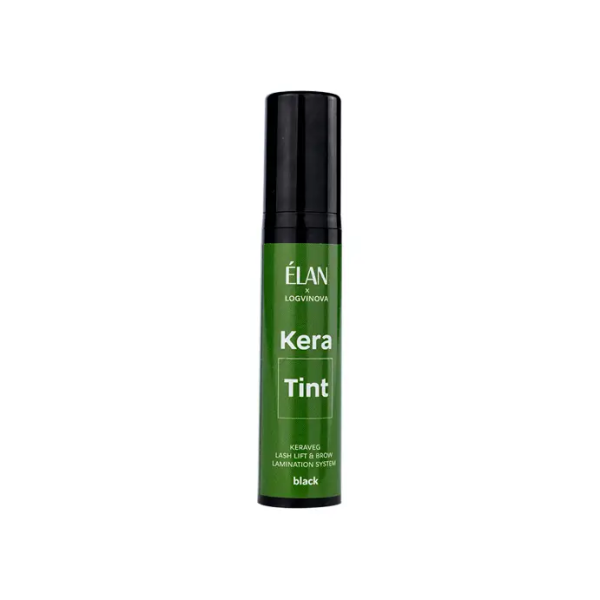 ELAN x Logvinova Фарба для вій та брів Kera Tint Black, 10мл
