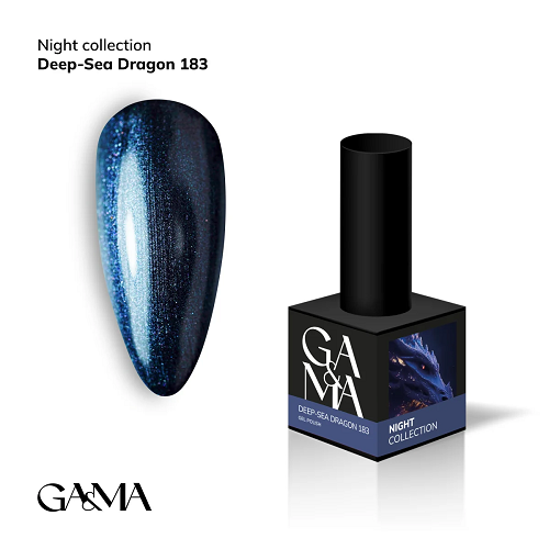 Гель-лак Ga&Ma Night collection 183 Deep-Sea dragon 10мл