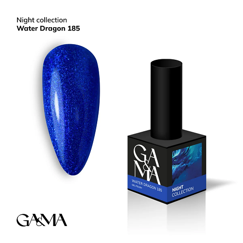 Гель-лак Ga&Ma Night collection 185 Water dragon 10мл