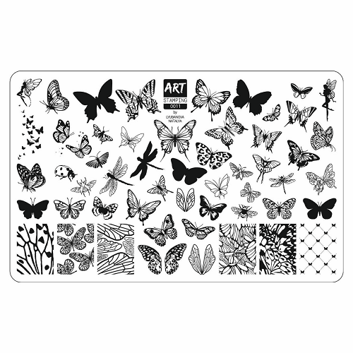Пластина для стемпинга Art Stamping Vakula 11 бабочки