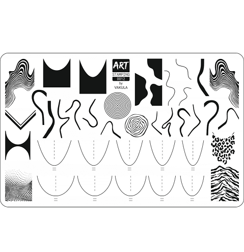 Пластина для стемпінгу Art Stamping Vakula 12 френч