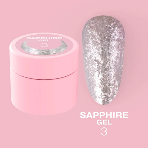 Блискітки для нігтів Luna Sapphire Gel 03 5мл