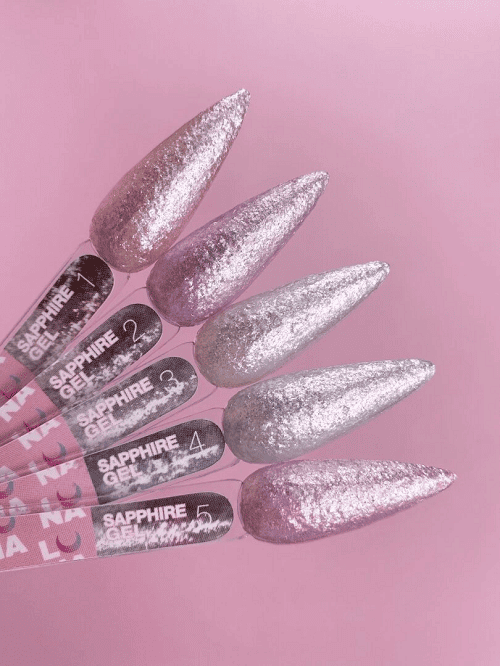Блискітки для нігтів Luna Sapphire Gel 01 5мл