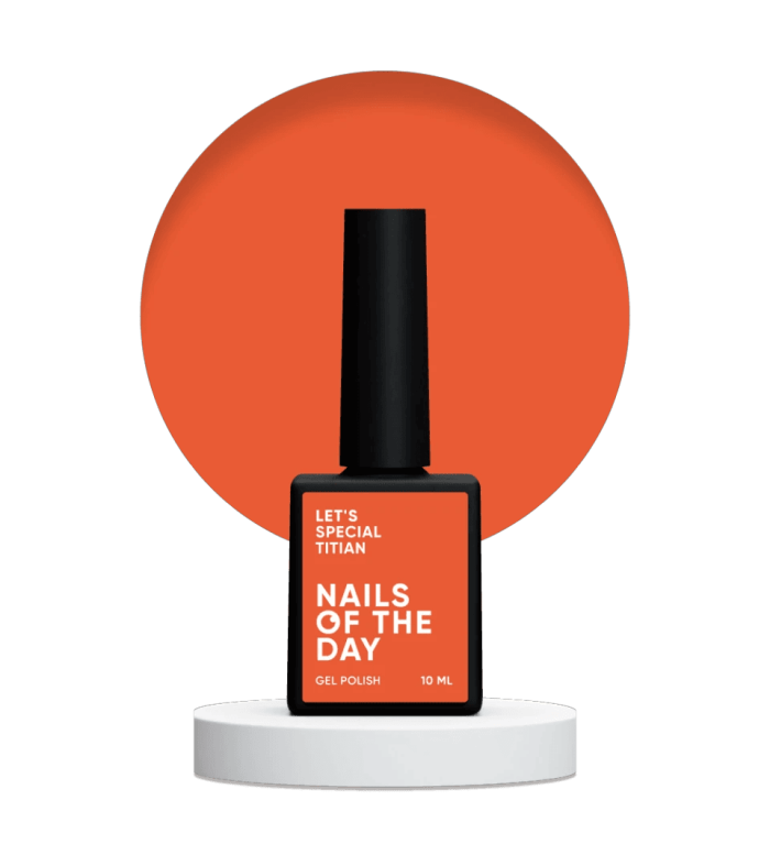 Гель-лак Nailsoftheday  Titian  яскраво–морквяний 10мл
