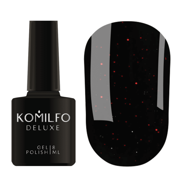 Гель-лак Komilfo  Black Red, 8 мл