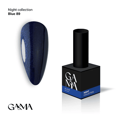 Гель-лак Ga&Ma Night collection 089 Blue 10мл