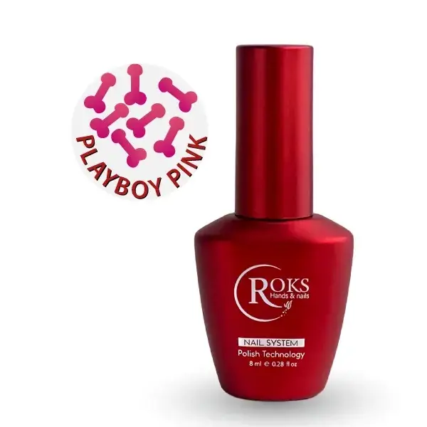 Фінішне покриття Roks Playboy Pink, 8мл