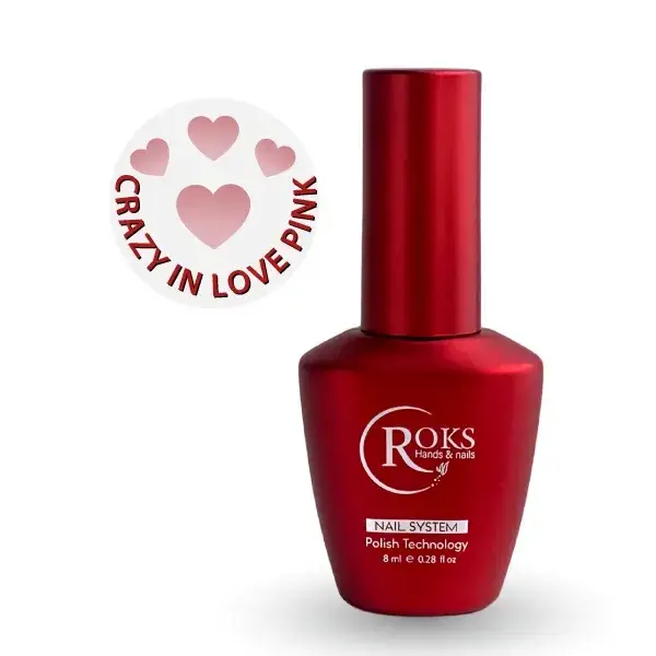 Фінішне покриття Roks Crazy In Love Pink, 8мл
