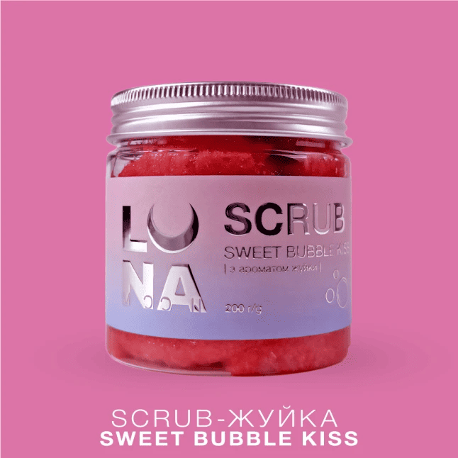 Скраб для рук та ніг з ароматом жуйки Luna  Scrub Sweet Bubble Kiss