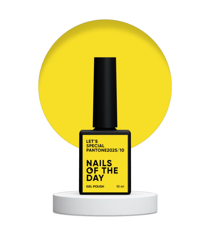 Гель-лак NailsOfTheDay Let’s special Pantone2025/10,   сонячний жовтий 10мл