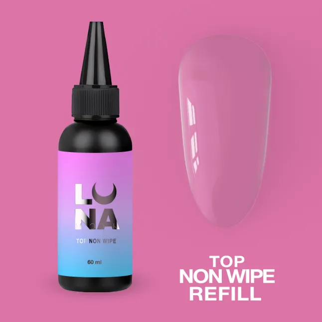 Топ для гель-лака без липкого слоя Luna Top Non Wipe Refill 60мл