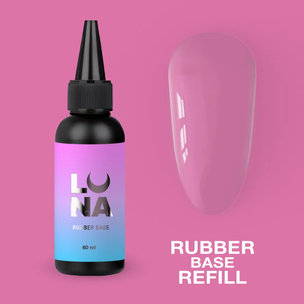База для гель-лаку каучукова Luna Rubber Base Refill 60мл