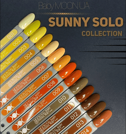 Гель-лак Baby Moon Sunny Solo 04 шафрановий, 6мл