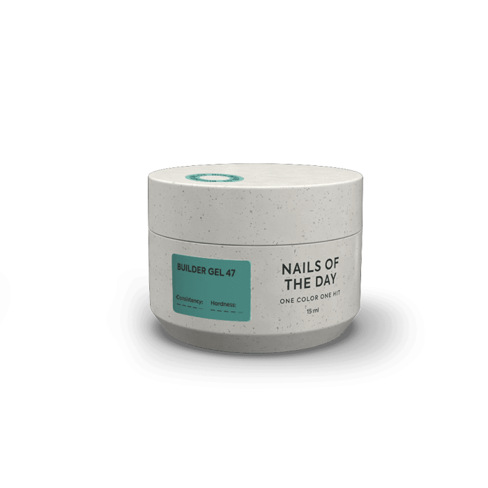 Гель для нарощування нігтів NailsOfTheday Builder 47 бірюзовий, 15мл