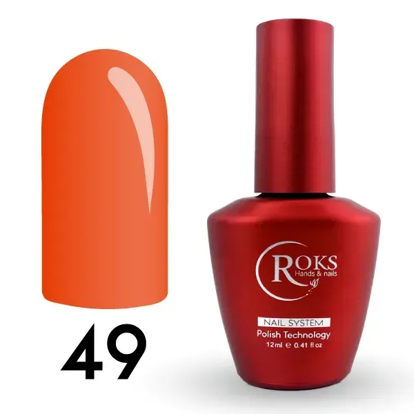 Камуфлююча база для гель-лака Roks (Opium) French Rubber Base 49 8 мл 