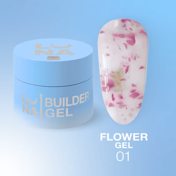 Гель для нарощування Luna Flower Gel 01, 15мл