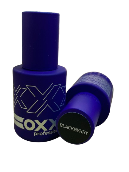 Гель-лак Oxxi professional Blackberry 10 мл супер чорний