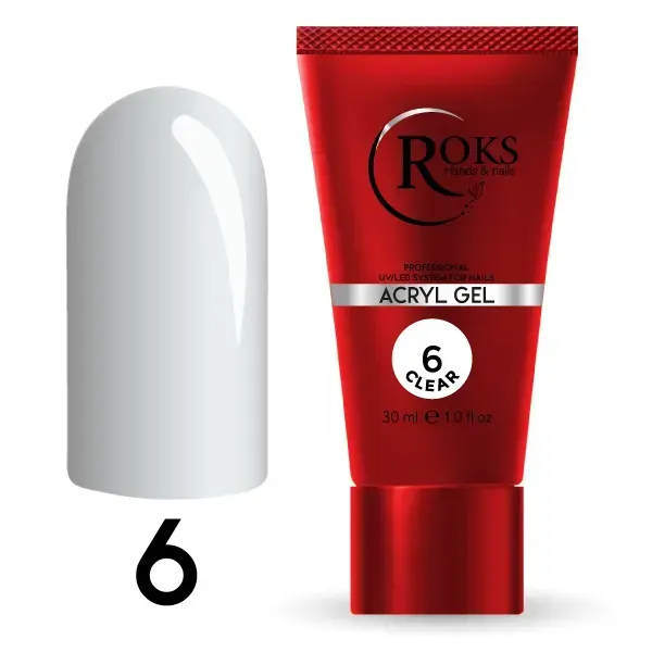 Акригель ROKS Acryl Gel 06 Clear 30мл