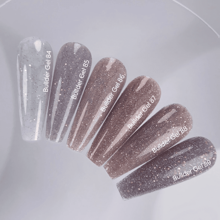 Гель для нарощування нігтів NailsOfTheday Builder 84 молочний з опаловим блиском світловідбиваючий, 15мл