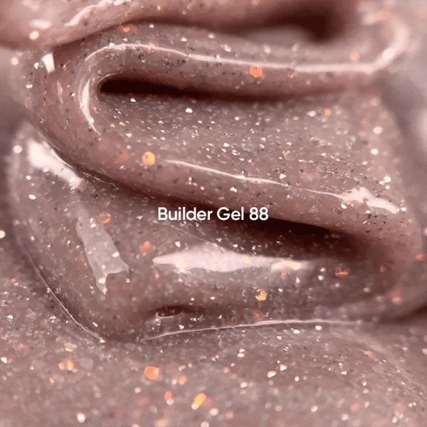 Гель для нарощування нігтів NailsOfTheday Builder 88  бежевий з опаловим блиском світловідбиваючий, 15мл