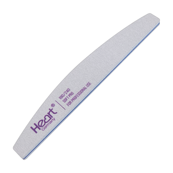 Пилочка для нігтів Heart Half SOFT PRO півмісяць 180/240 